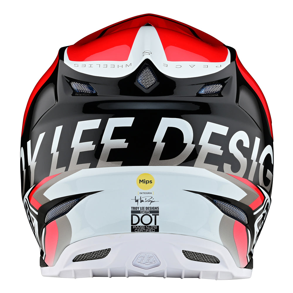 Troy Lee SE5 Composite Helmet W/MIPS Qualifier Red / Black