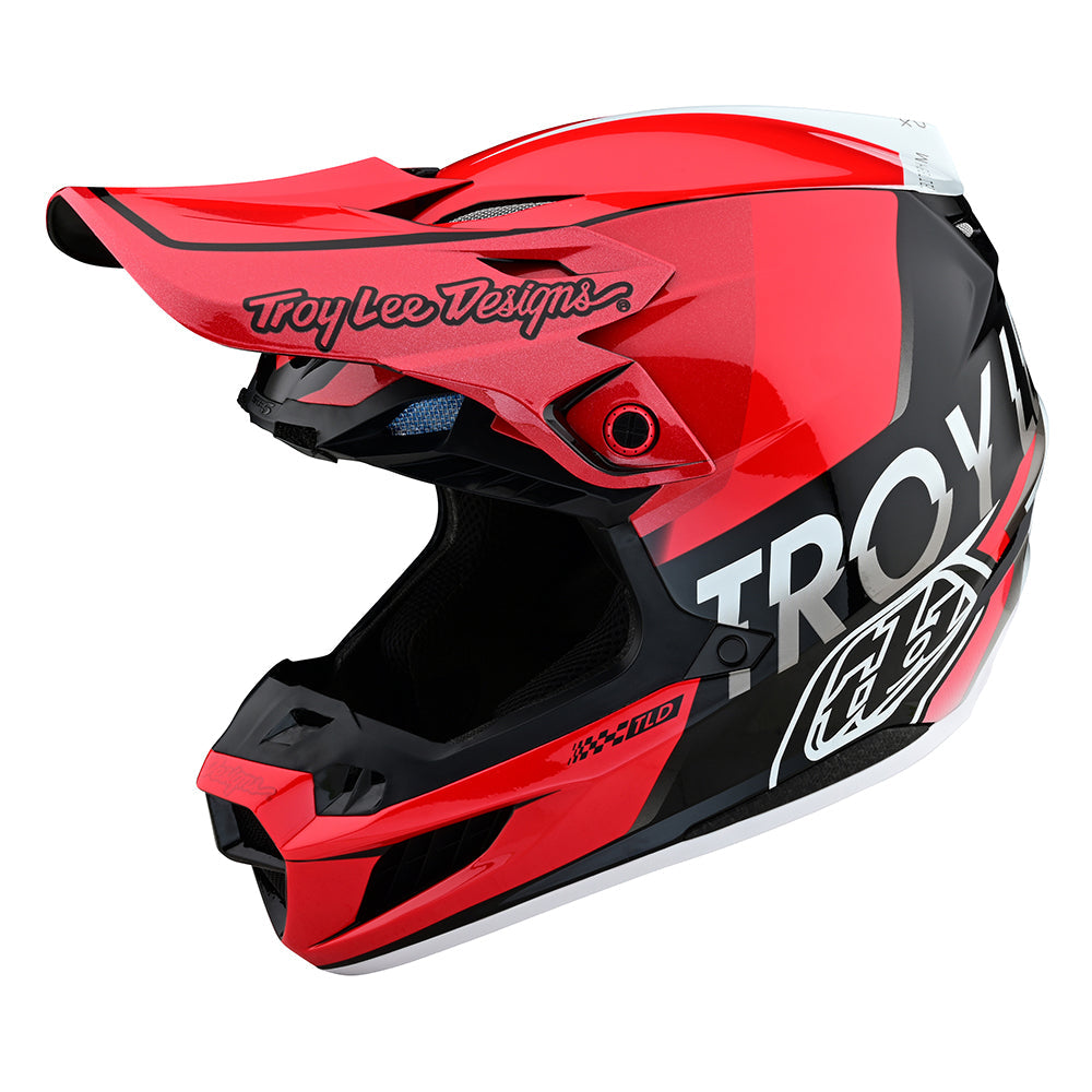 Troy Lee SE5 Composite Helmet W/MIPS Qualifier Red / Black