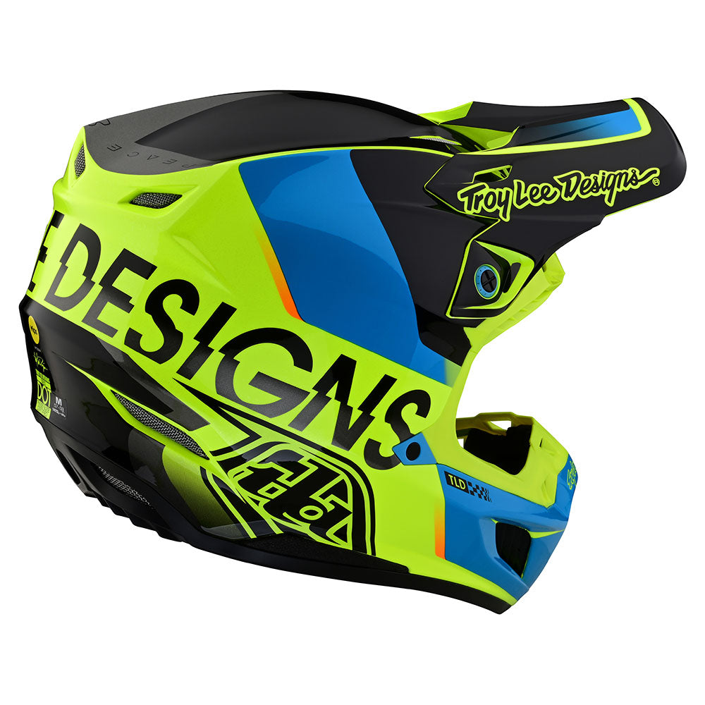 Troy Lee SE5 Composite Helmet W/MIPS Qualifier Yellow