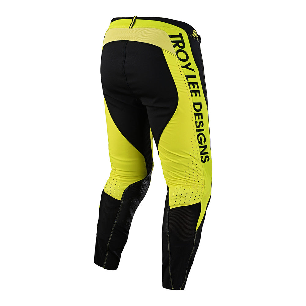 Troy Lee SE PRO PANT DROP IN BLACK/GLO YELLOW