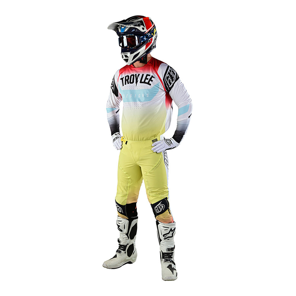 Troy Lee SE Ultra Jersey Arc Acid Yellow / Red