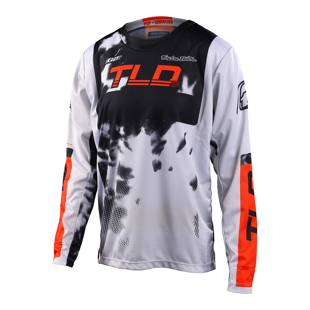 Troy Lee Youth GP Jersey Astro Light Grey / Orange