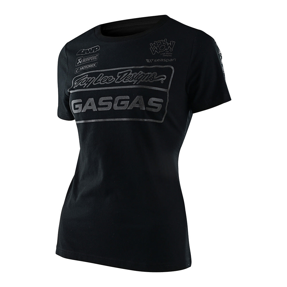 Troy Lee Designs T-Shirt (Kurzärmlig) Für Damen Tld Gasgas Team Black Reflective
