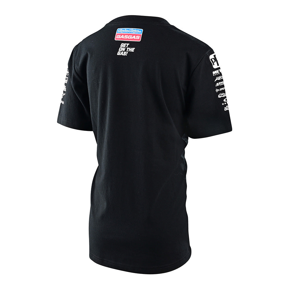 Troy Lee Designs T-Shirt (Kurzärmlig) Für Kinder Tld Gasgas Team Schwarz