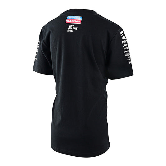 Troy Lee Designs T-Shirt (Kurzärmlig) Für Kinder Tld Gasgas Team Schwarz
