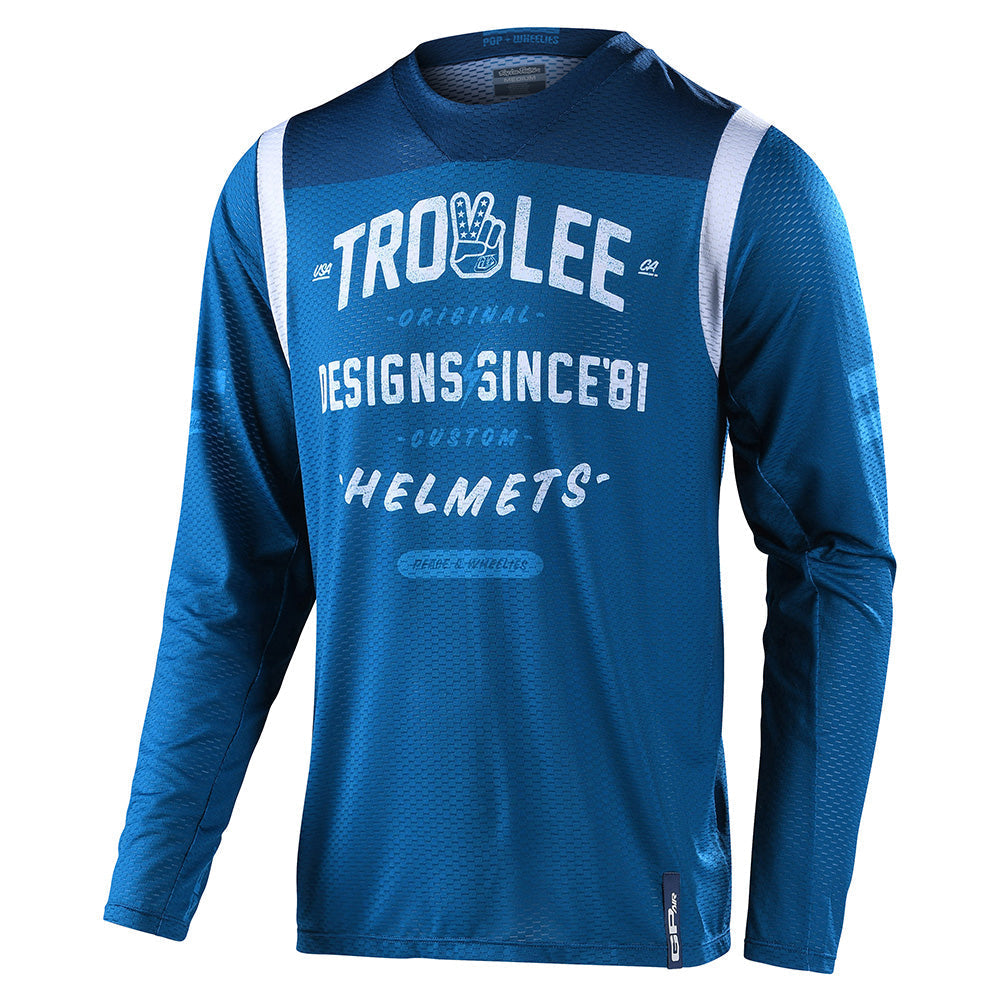Troy Lee Designs Gp Air-Trikot (Langärmlig) Roll Out Slate Blue