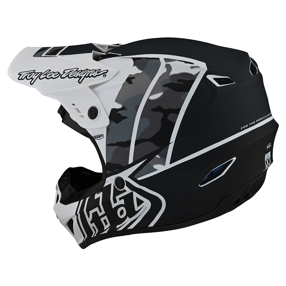 Troy Lee Designs Gp-Helm Nova Camo Für Kinder Weiß