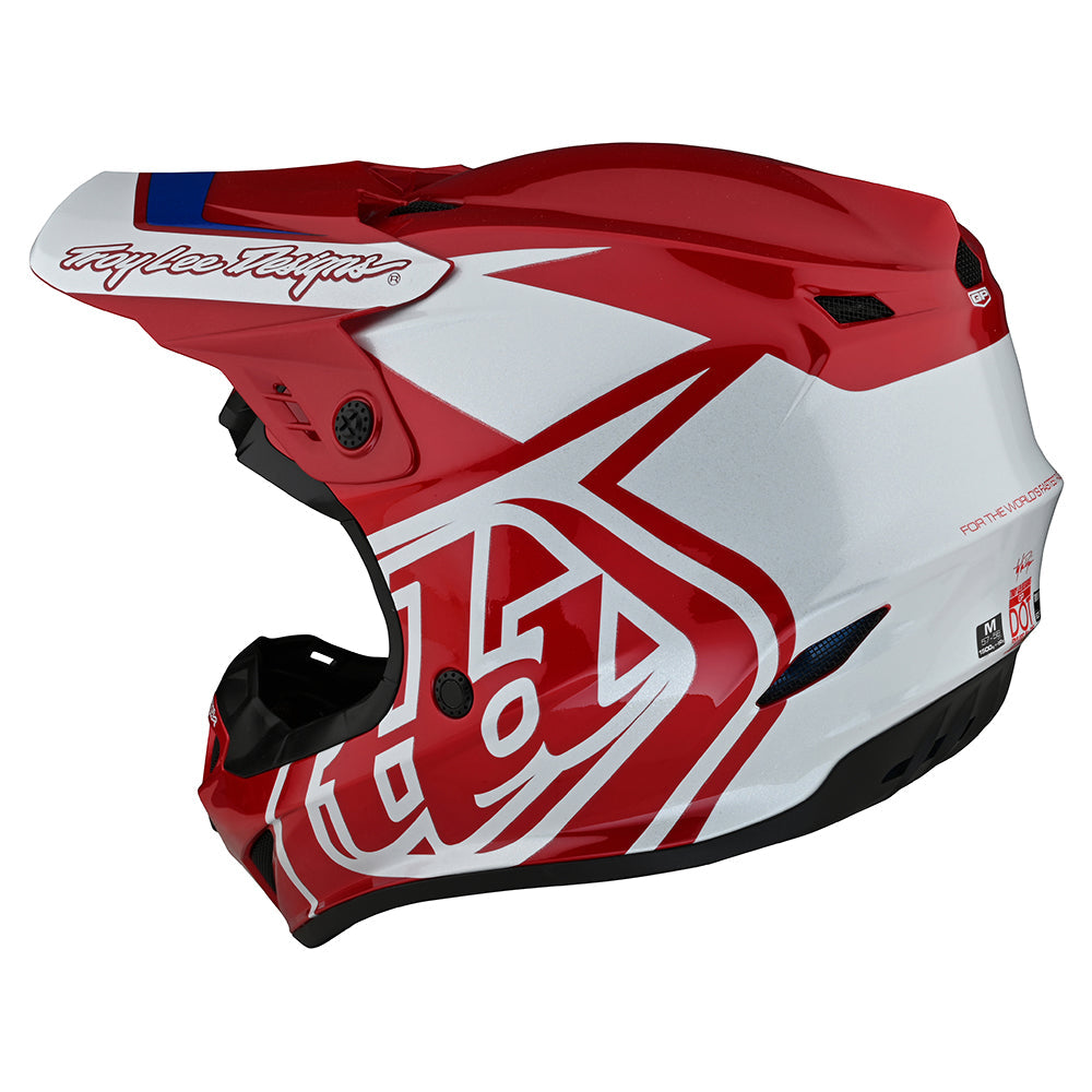 Troy Lee Designs Gp-Helm Overload Rot/Weiß