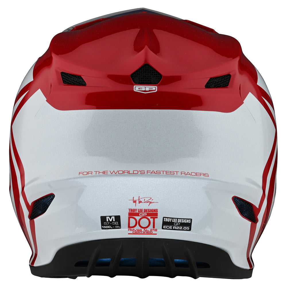 Troy Lee Designs Gp-Helm Overload Rot/Weiß