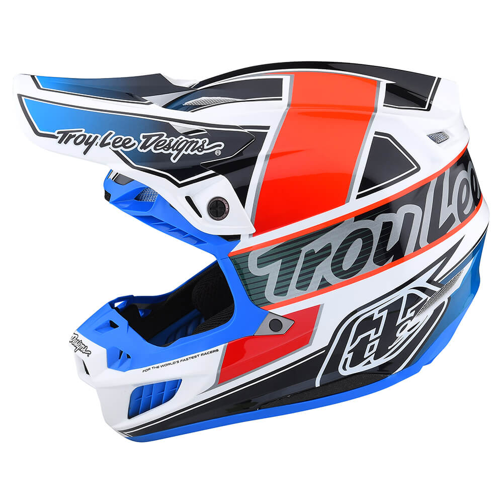 Troy Lee SE5 COMPOSITE HELMET W/MIPS Orange/Blue