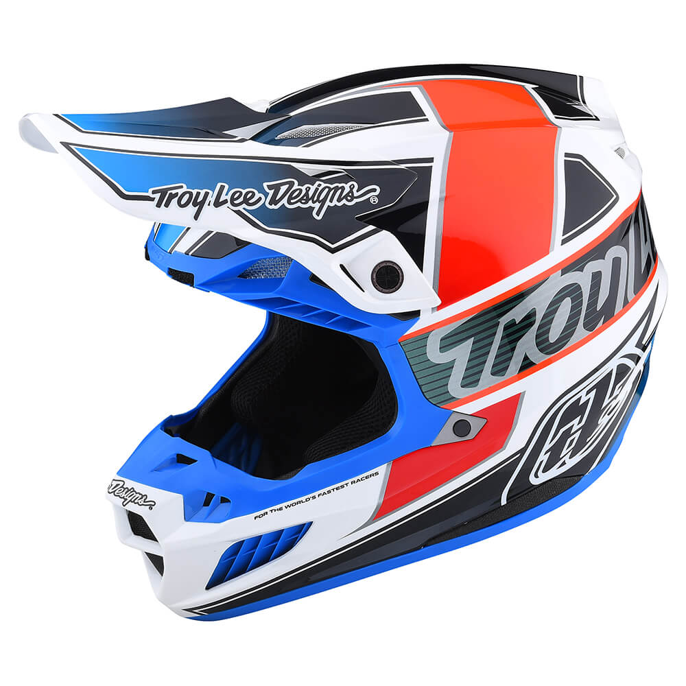 Troy Lee SE5 COMPOSITE HELMET W/MIPS Orange/Blue