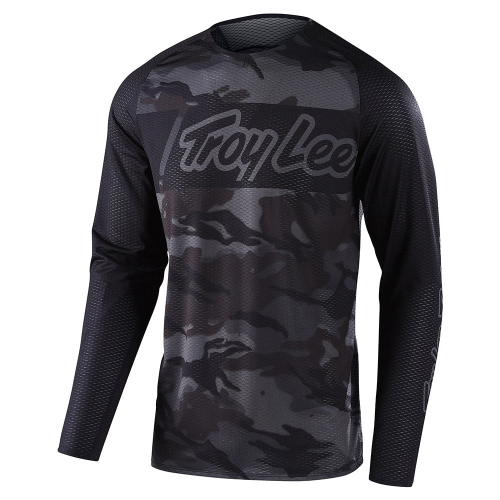 Troy Lee Designs Se Pro Air-Trikot (Langärmlig) Vox Camo Schwarz