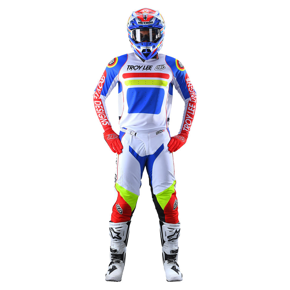 Troy Lee Designs Se Pro-Trikot (Langärmlig) Drop In Weiß