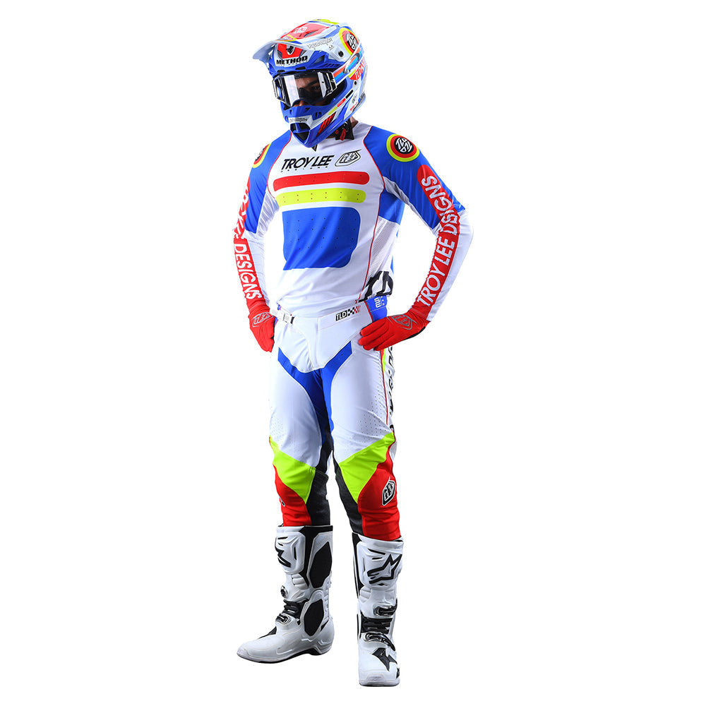 Troy Lee Designs Se Pro-Trikot (Langärmlig) Drop In Weiß