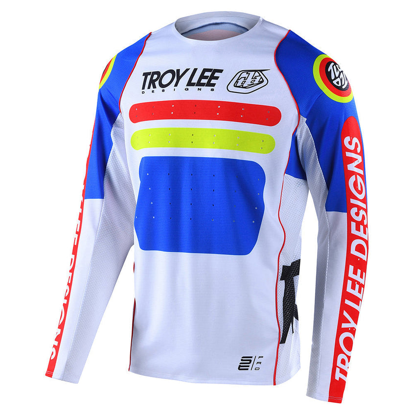Troy Lee Designs Se Pro-Trikot (Langärmlig) Drop In Weiß
