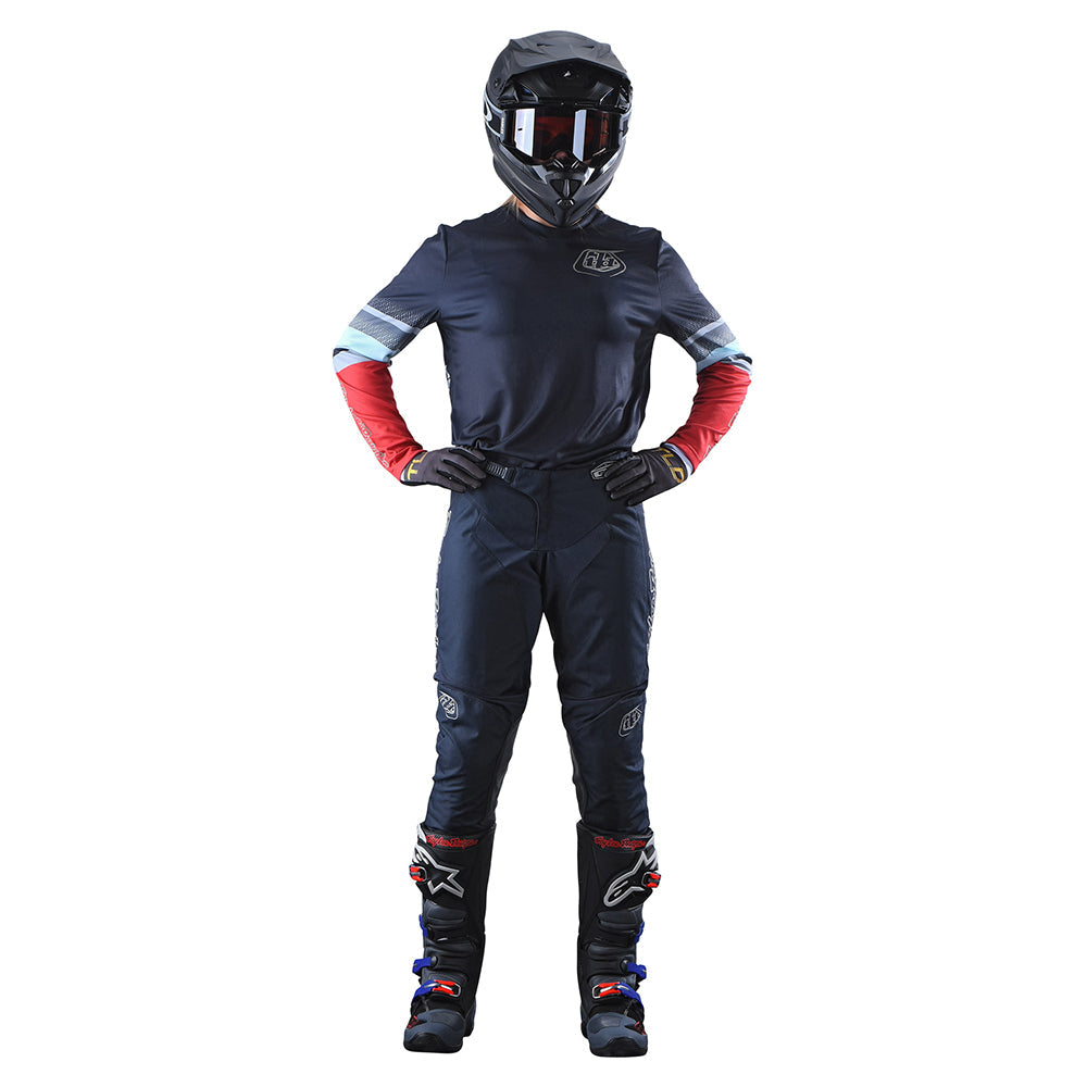 Troy Lee Designs Gp-Trikot Für Damen (Langärmlig) Warped Charcoal