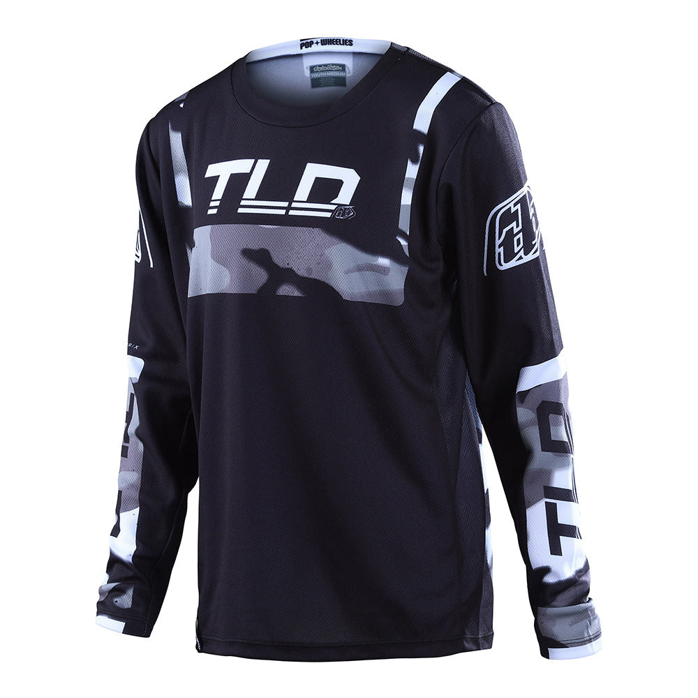 Troy Lee Designs Gp-Trikot Für Kinder (Langärmlig) Brazen Camo Grau