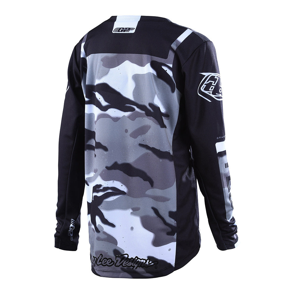 Troy Lee Designs Gp-Trikot Für Kinder (Langärmlig) Brazen Camo Grau