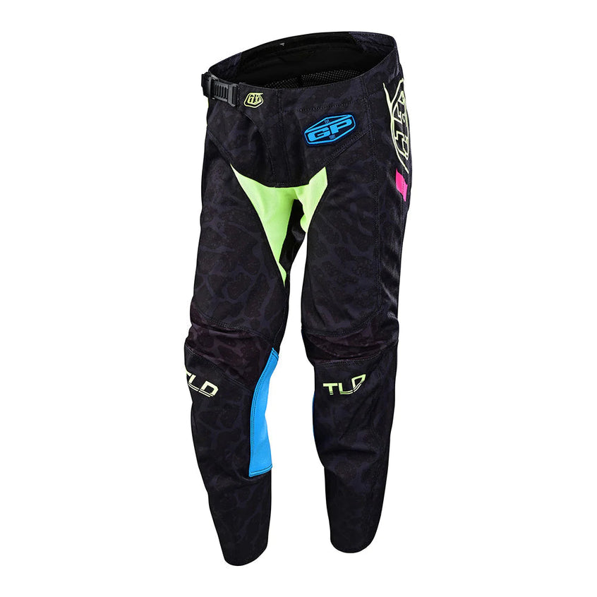 Troy Lee Designs Gp-Hose Für Kinder Fractura Schwarz/Flo Yellow