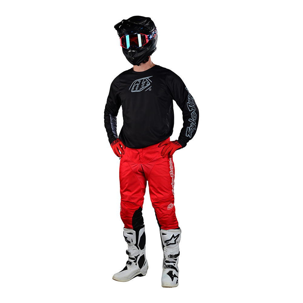 TLD GP-Pro-Trikot Icon Schwarz/Grau