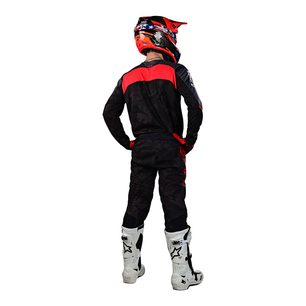 Troy Lee SE Pro Jersey Grid Camo Black / Gray