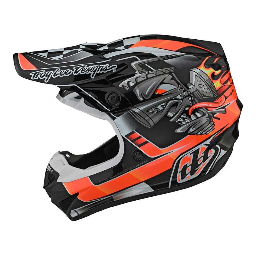 Troy Lee Youth SE4 Polyacrylite Helmet W/MIPS Carb Black