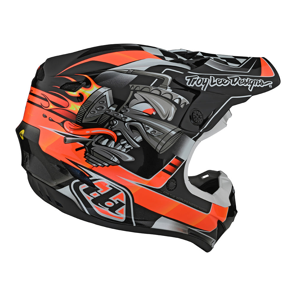 Troy Lee SE4 Polyacrylite Helmet W/MIPS Carb Black