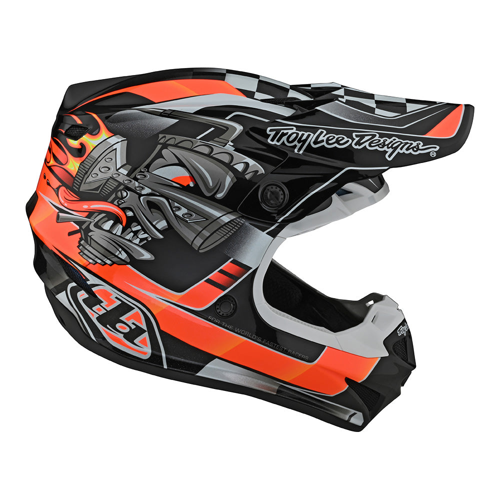Troy Lee SE4 Polyacrylite Helmet W/MIPS Carb Black