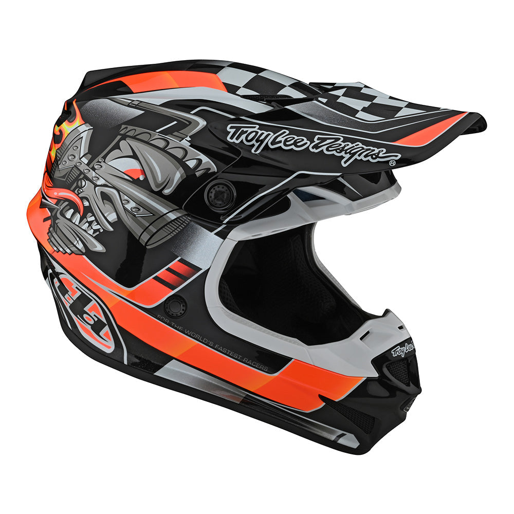 Troy Lee SE4 Polyacrylite Helmet W/MIPS Carb Black