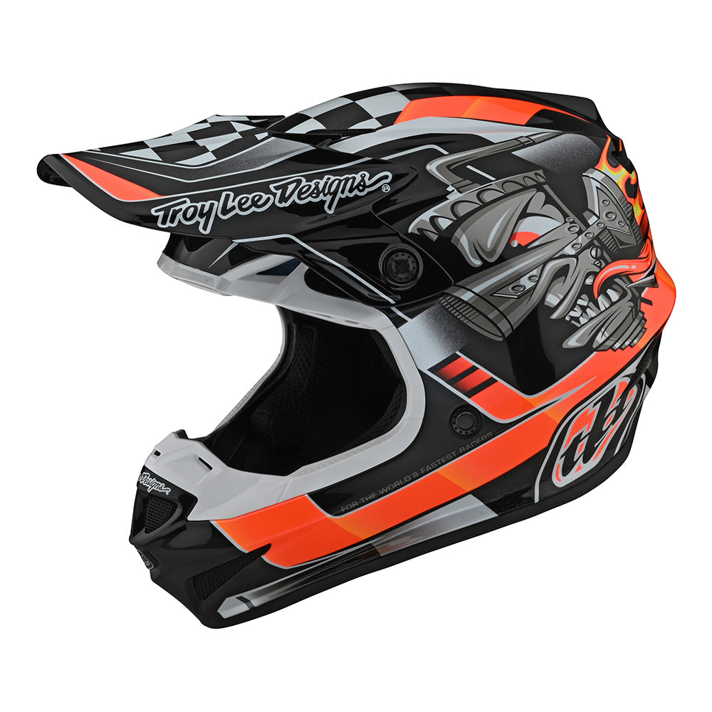 Troy Lee SE4 Polyacrylite Helmet W/MIPS Carb Black