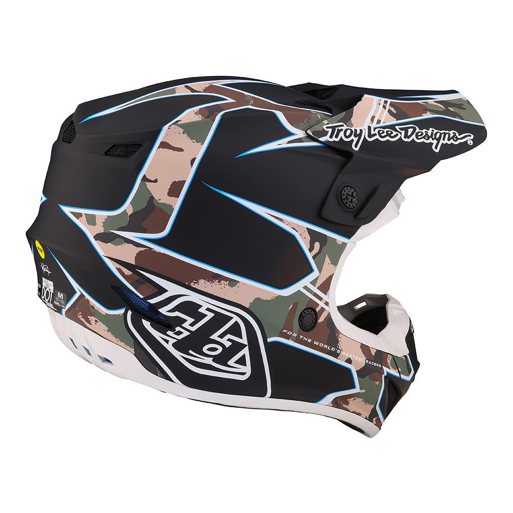 Troy Lee SE4 Polyacrylite Helmet W/MIPS Matrix Camo Black
