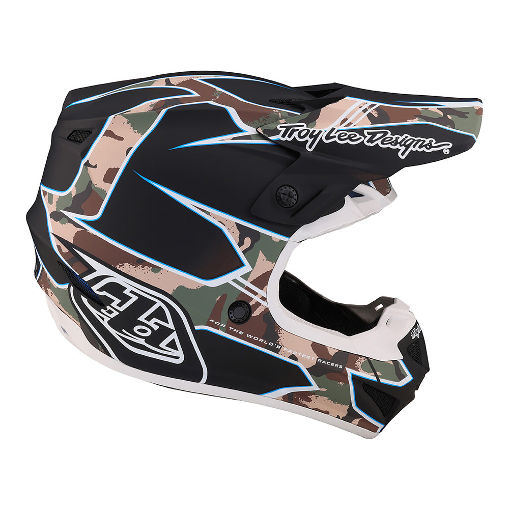 Troy Lee SE4 Polyacrylite Helmet W/MIPS Matrix Camo Black