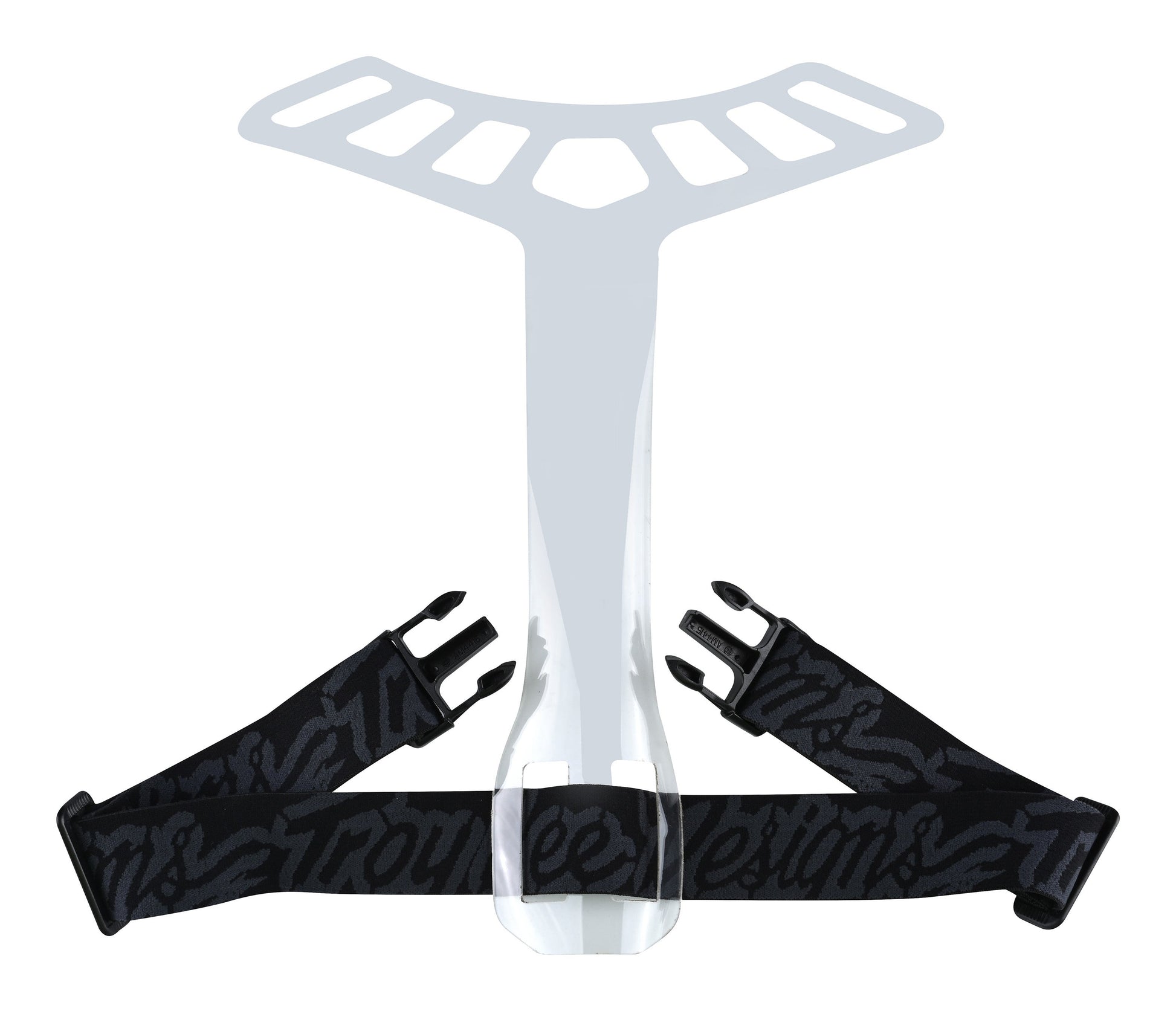 Troy Lee Designs Hinterer T-Riemen Für Rockfight Solid Schwarz