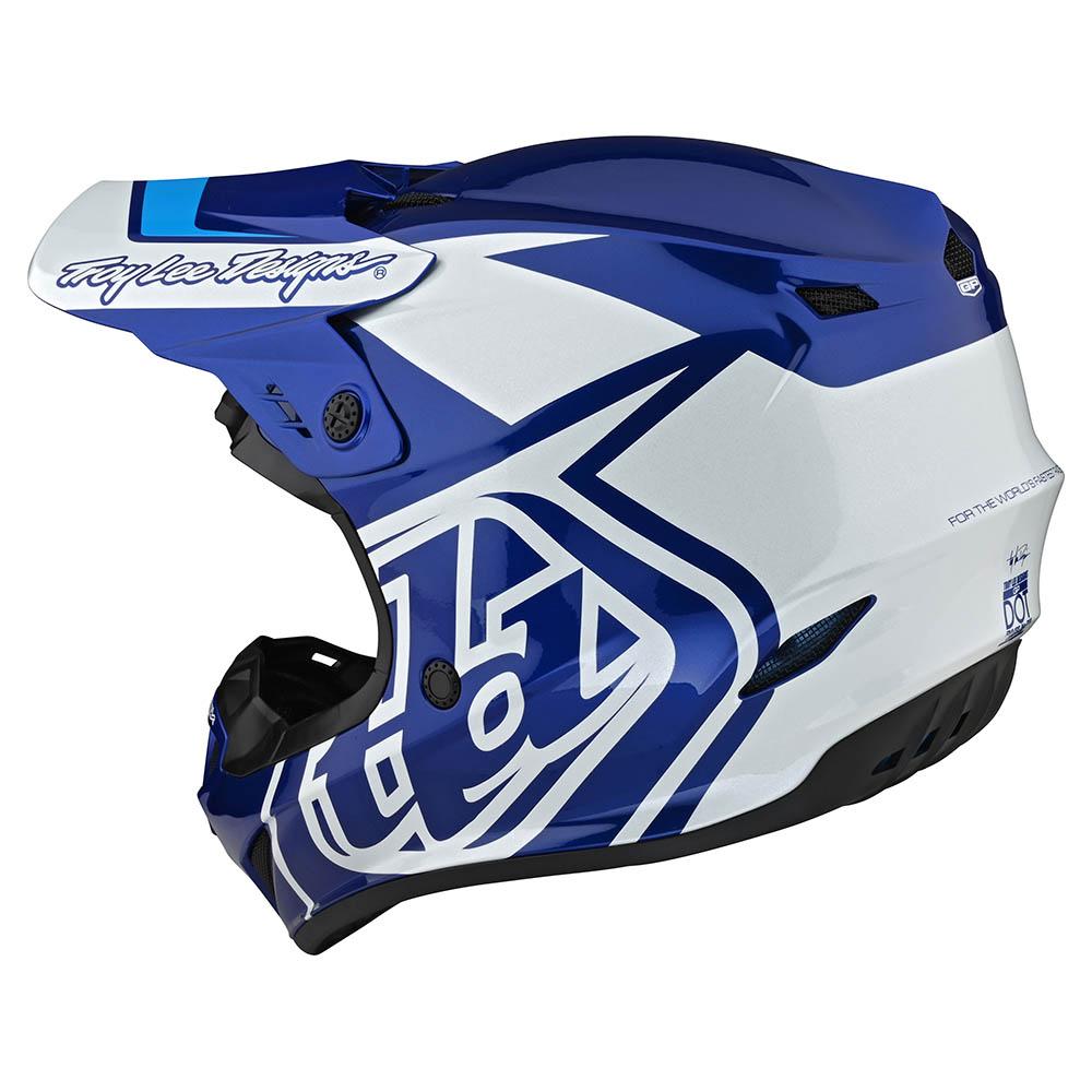 Troy Lee Designs Gp-Helm Overload Blau/Weiß