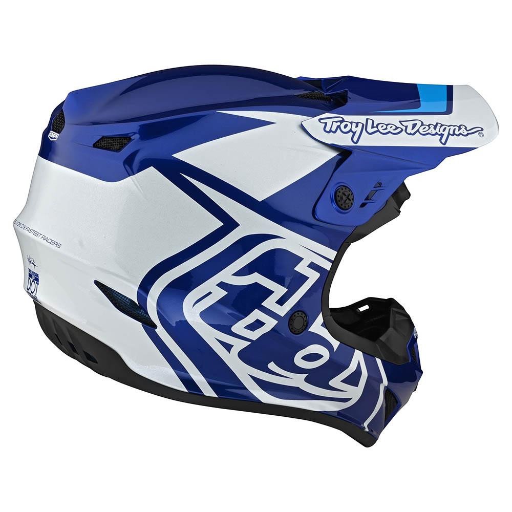 Troy Lee Designs Gp-Helm Overload Blau/Weiß