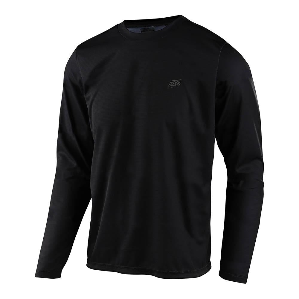 Troy Lee Designs Flowline-Trikot (Langärmlig) Solid Schwarz