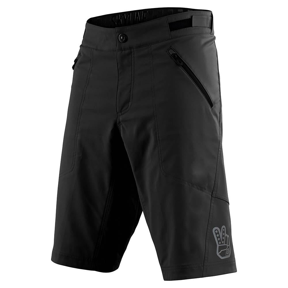 Troy Lee Designs Skyline-Shorts Mit Innenfutter Solid Schwarz